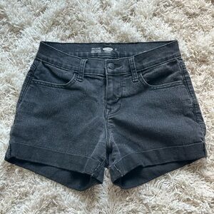 Old Navy Black Jean Shorts Mid-Rise Casual